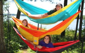 hanging out in hammocks 