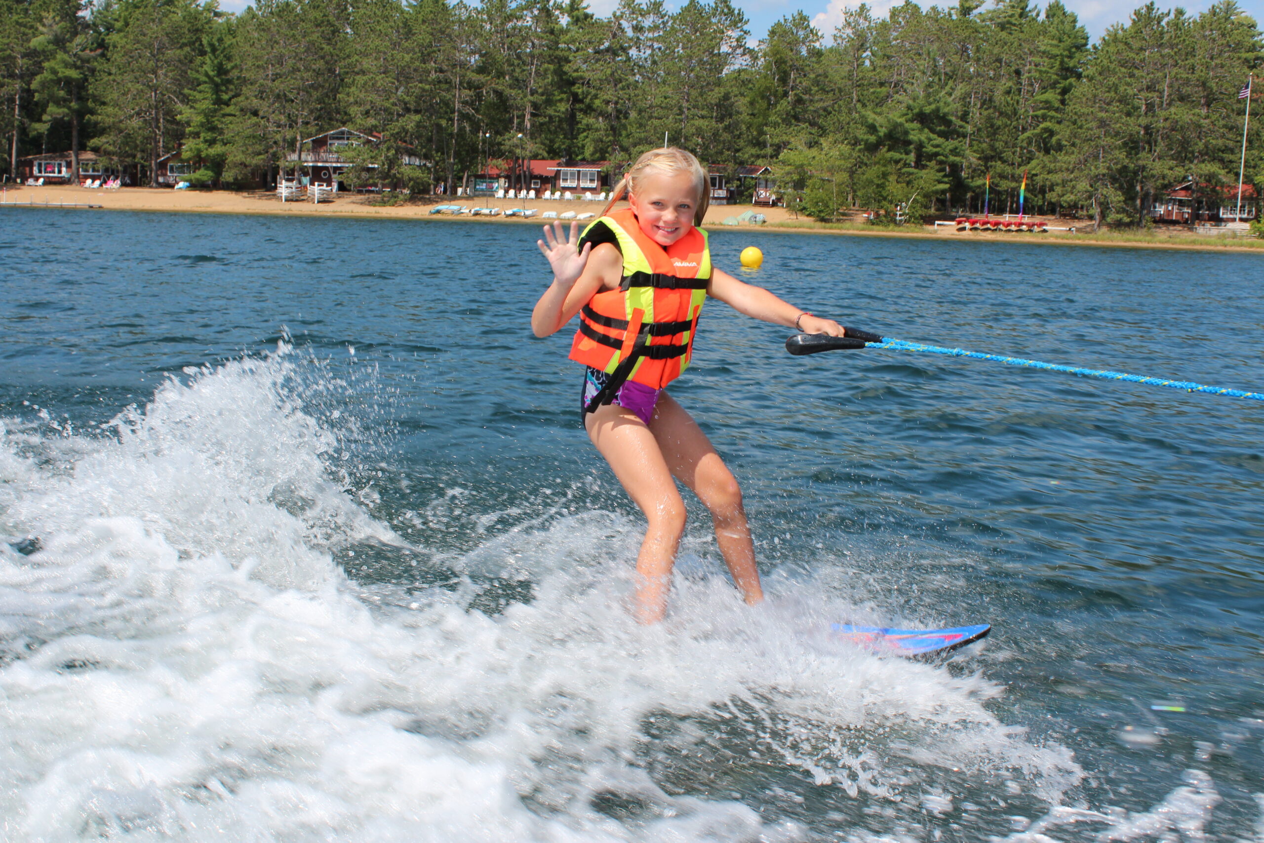2 skis wave